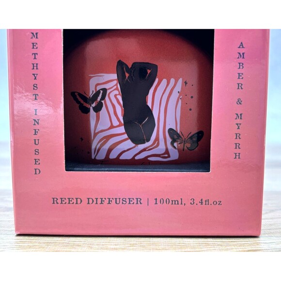 North Muse Feminine Wisdom Reed Diffuser Amber & Myrrh with Amethyst 3.4oz NEW - Picture 9 of 10